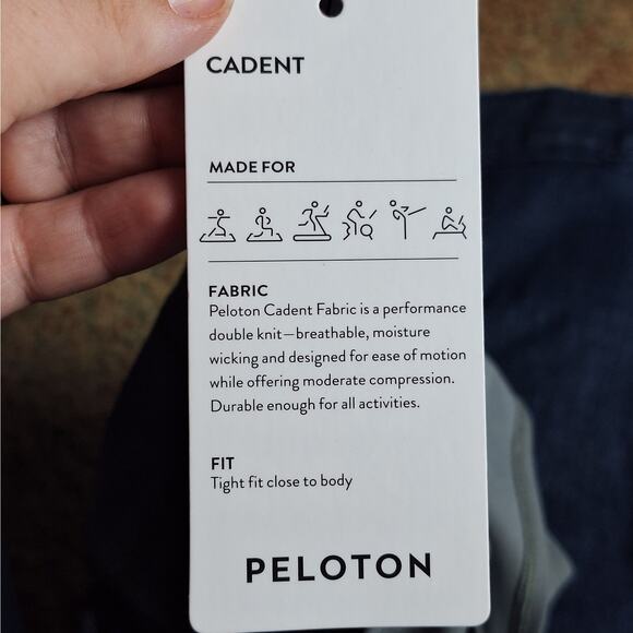 Peloton Women Medium Sage Green (Gray) "Cadent Laser Perforated" Tank top NEW - Picture 8 of 9